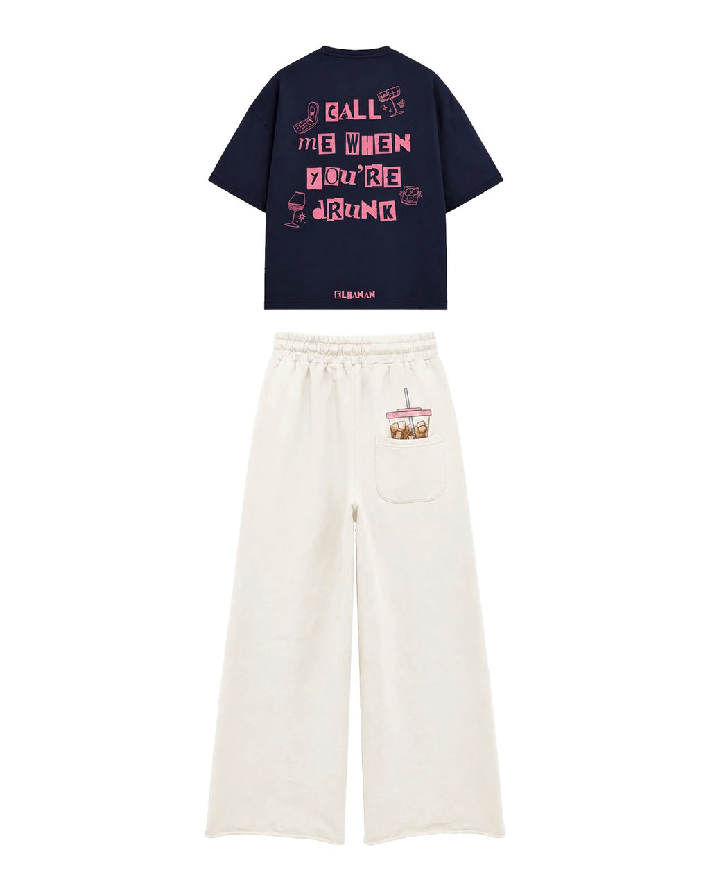 Hotline Bling & Off-white Sweatpants Co-ord