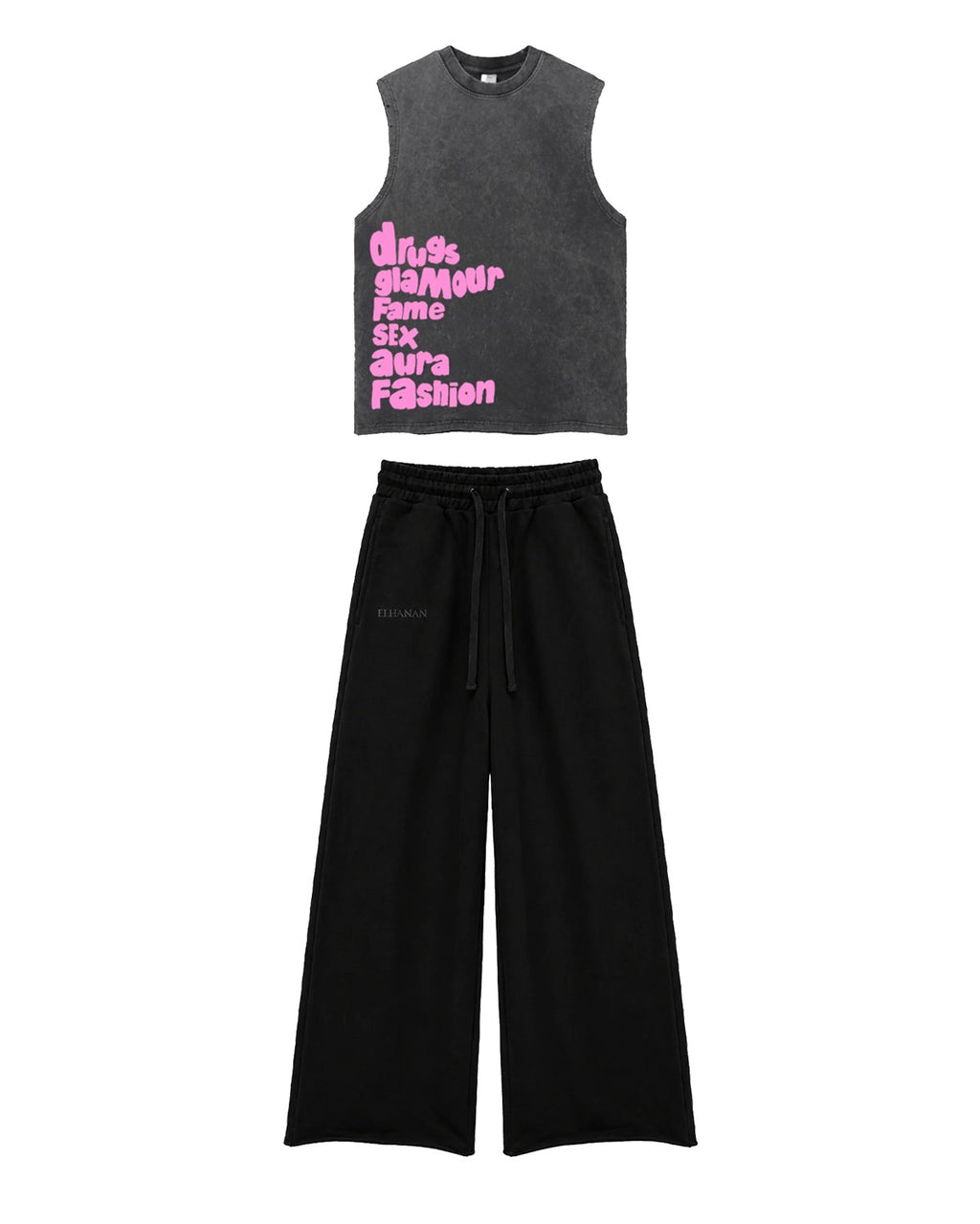 Unholy Tank & Black Sweatpants Co-ord