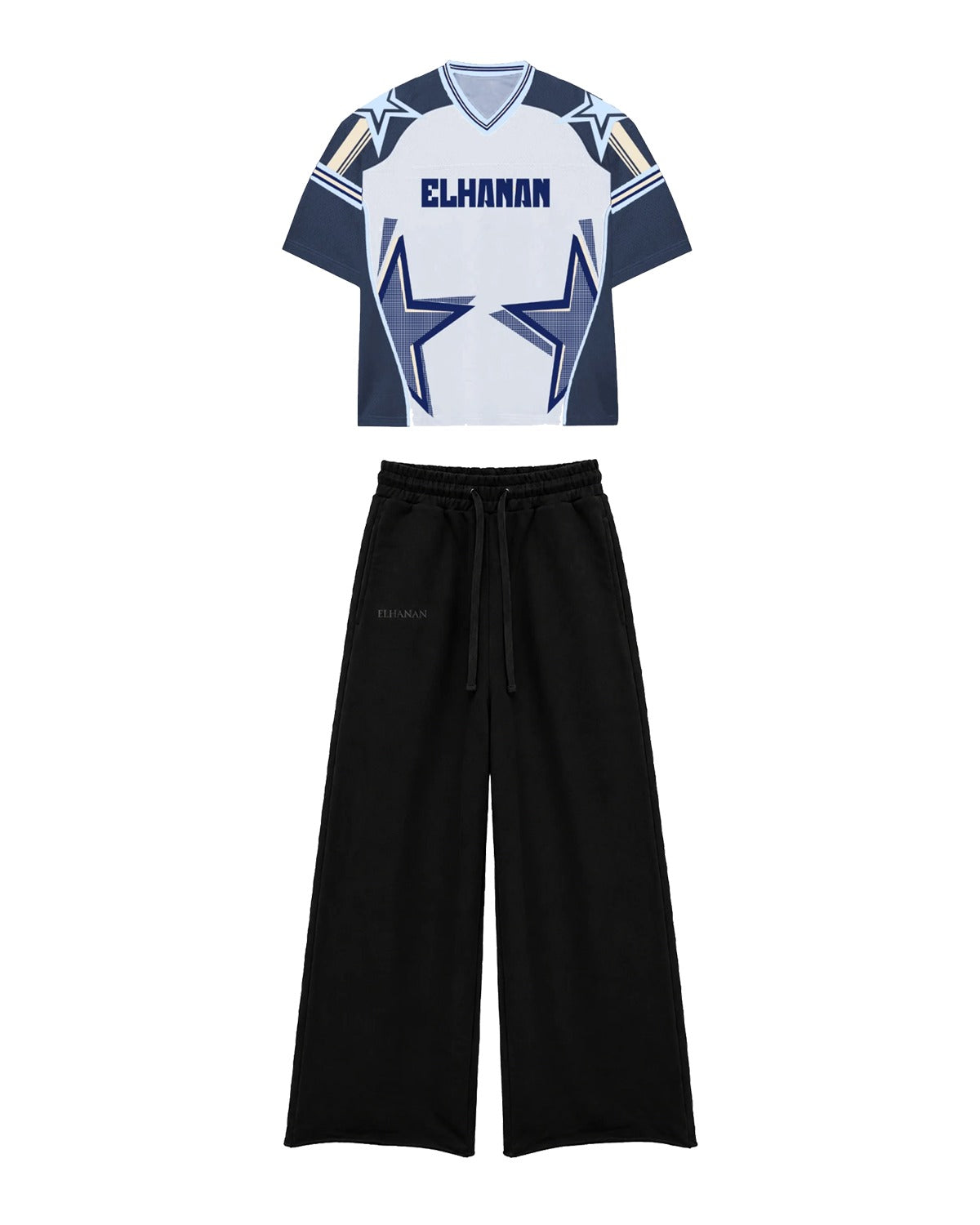 Starlight Jersey & Black Sweatpants Co-ord